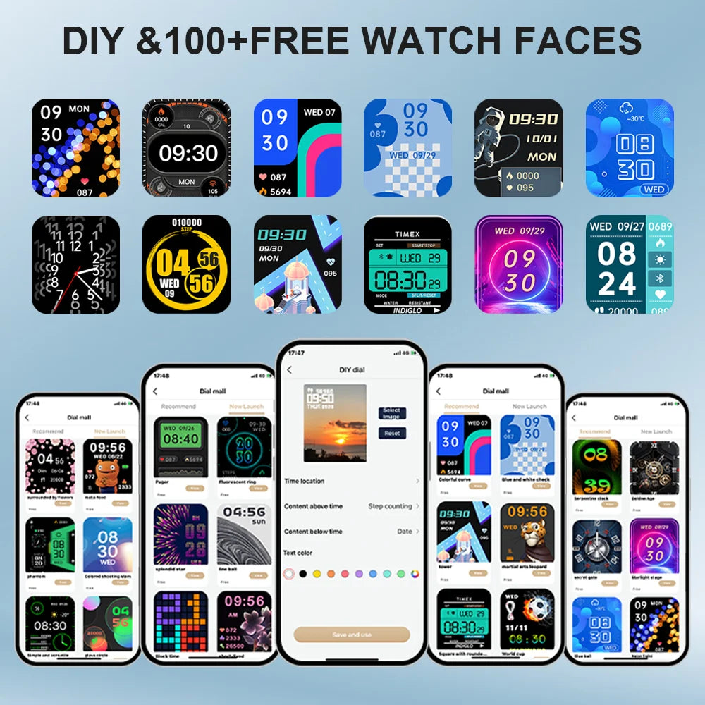 H9 Smartwatch – Bluetooth Calls, Heart Rate & SpO2, Calorie Tracking