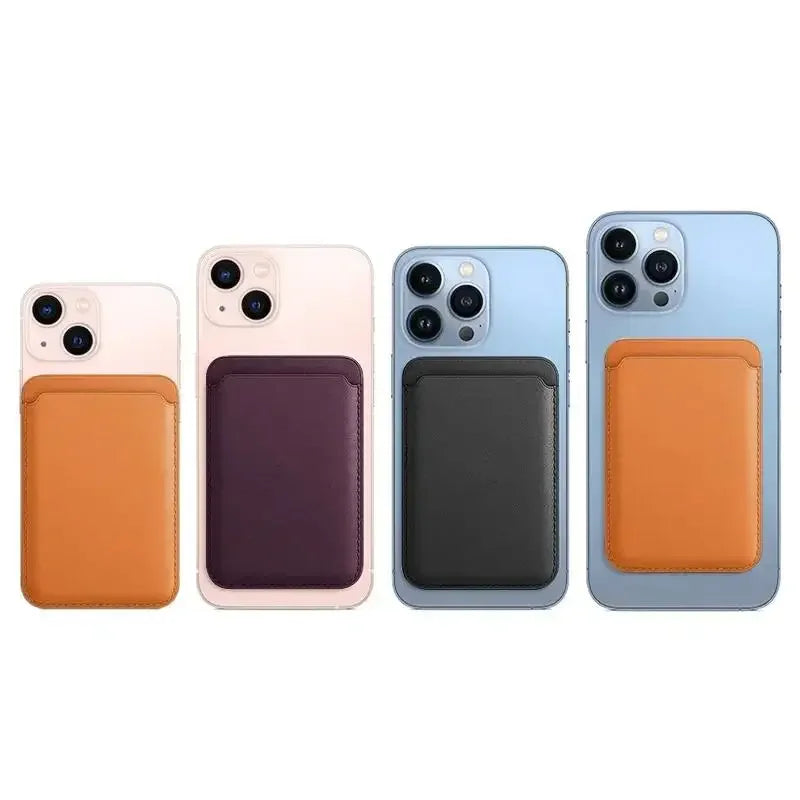 Magnetic Card Wallet for Phone – RFID Blocking Leather