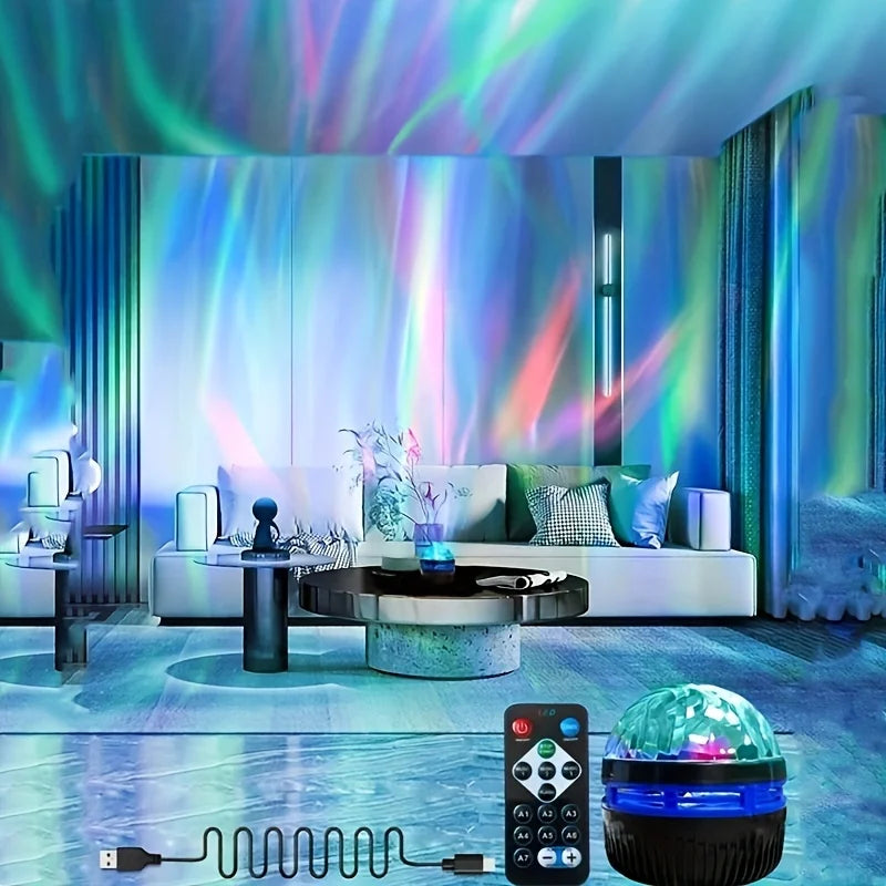 360° Aurora Galaxy Projector Night Light – USB