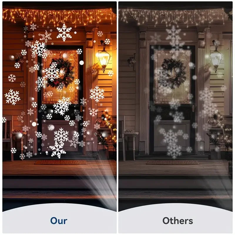 USB Snowflake Projector Light – Christmas Night Light
