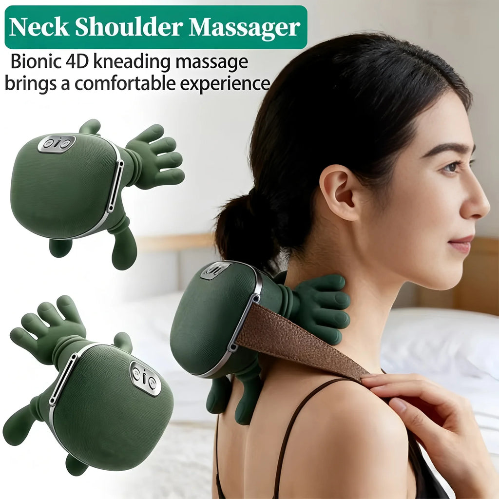 Smart Neck & Shoulder Massager – USB Rechargeable