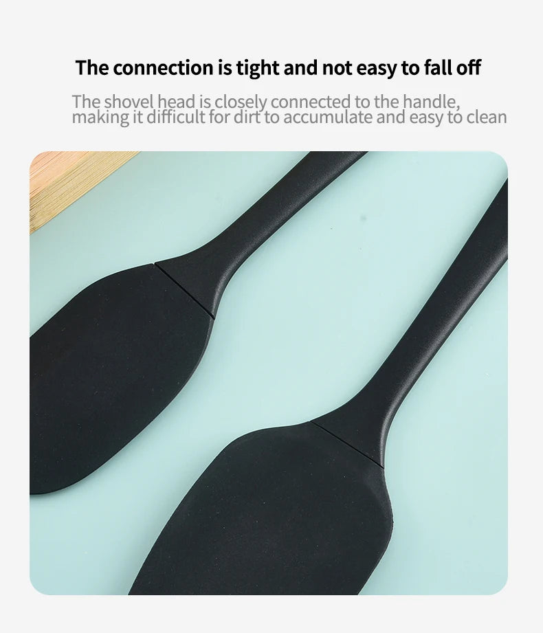 6-Piece Silicone Baking Utensil Set – Spatulas, Scraper & Brush