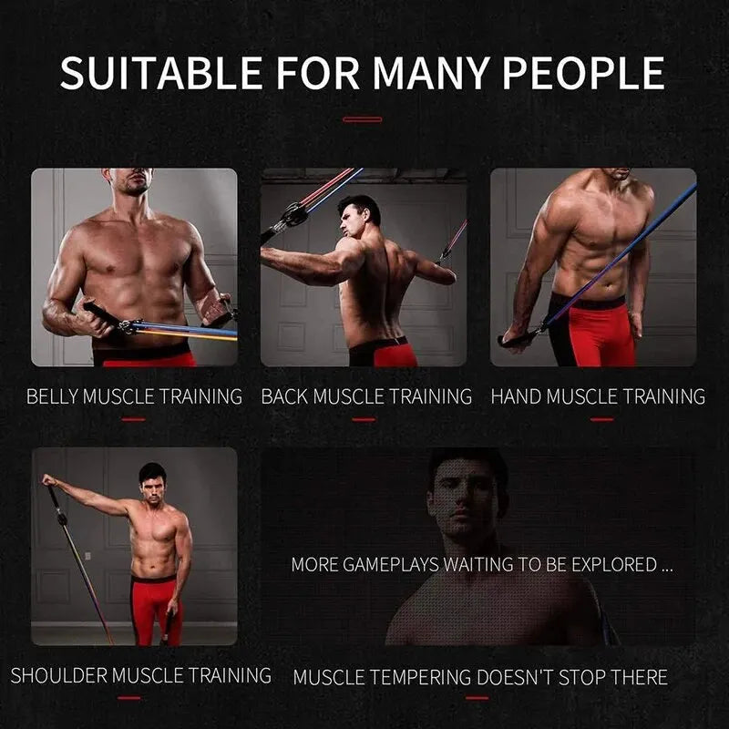 Resistance Bands Set with Handles – Full-Body Home Workout