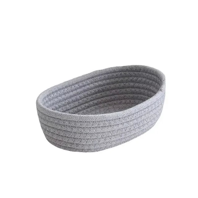 Woven Cotton Rope Storage Basket