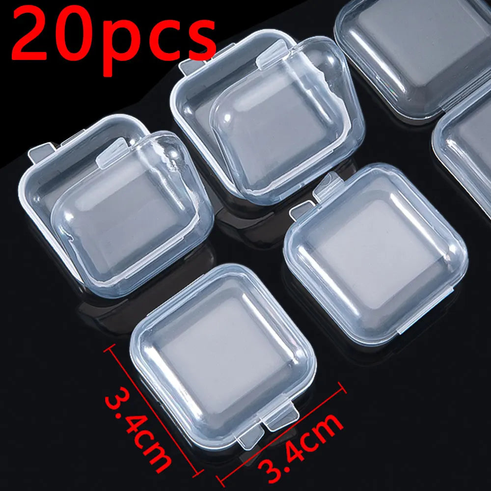 Mini Clear Storage Boxes – Jewelry & Small Parts (Set)