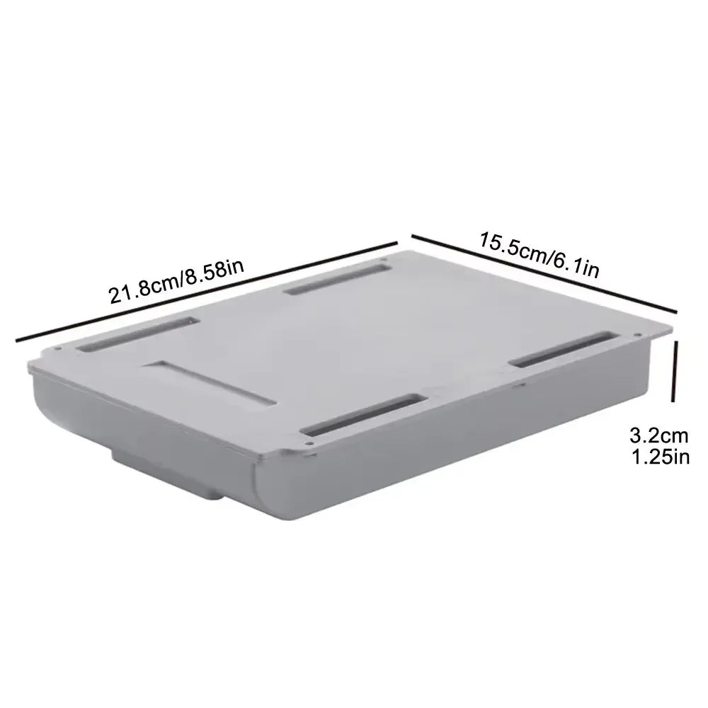 Under-Desk Self-Adhesive Hidden Drawer Organizer
