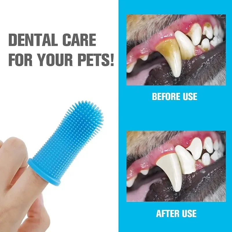 Pet Finger Toothbrush Kit – Soft Silicone