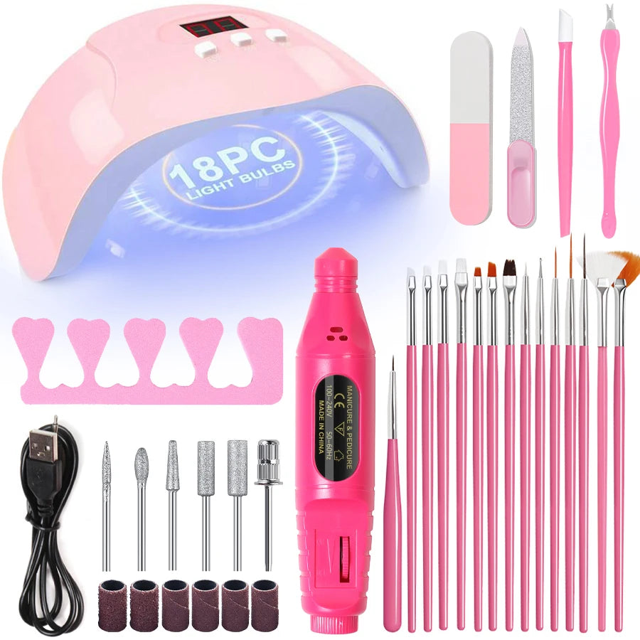 Electric Nail Drill Kit – Portable Manicure & Pedicure Set