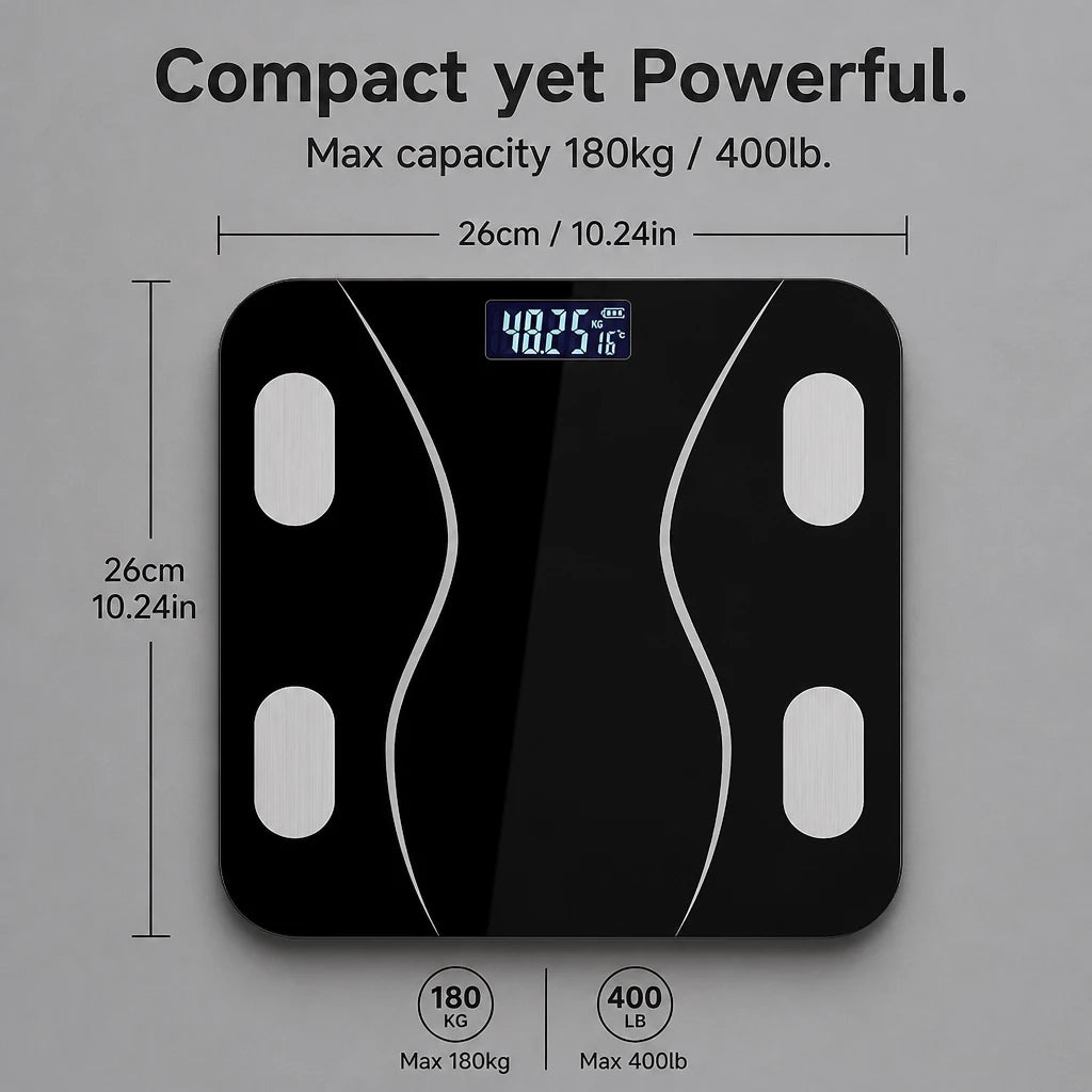 Smart Body Scale – Bluetooth App Sync