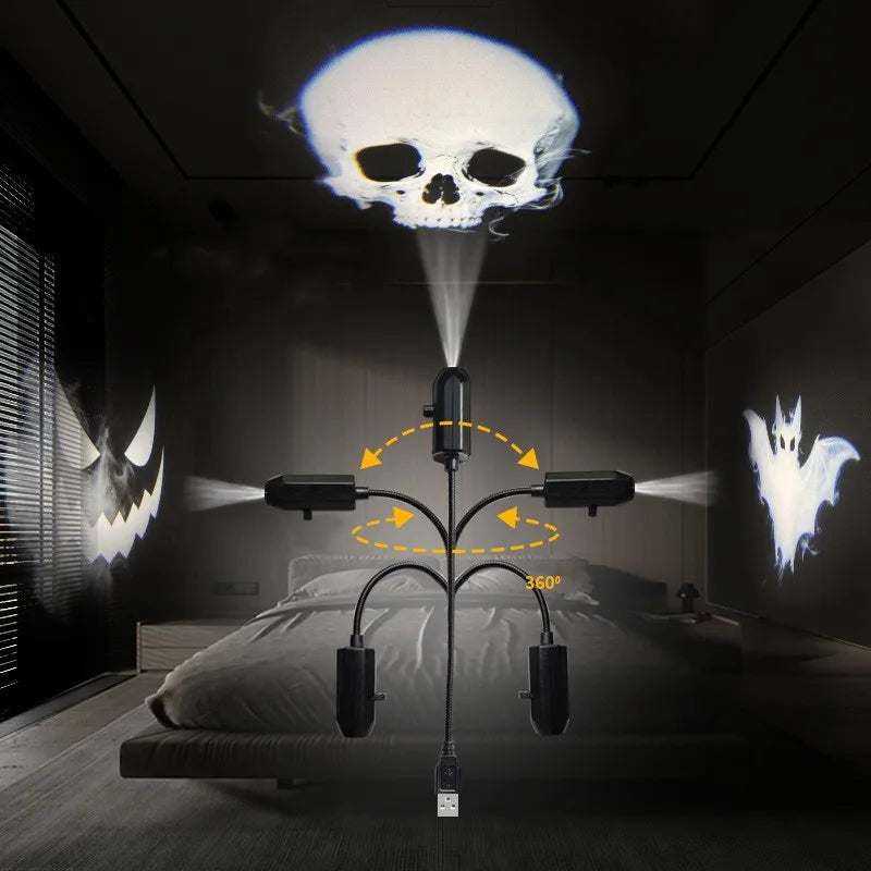 Halloween Ghost Projector Night Light – USB