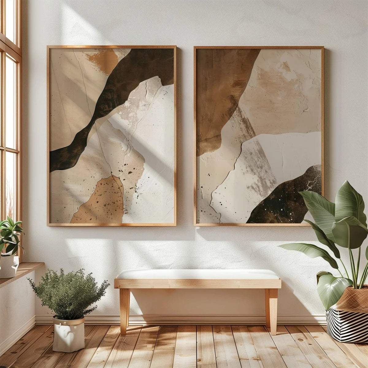Abstract Mountain Canvas Wall Art (Set of 2)