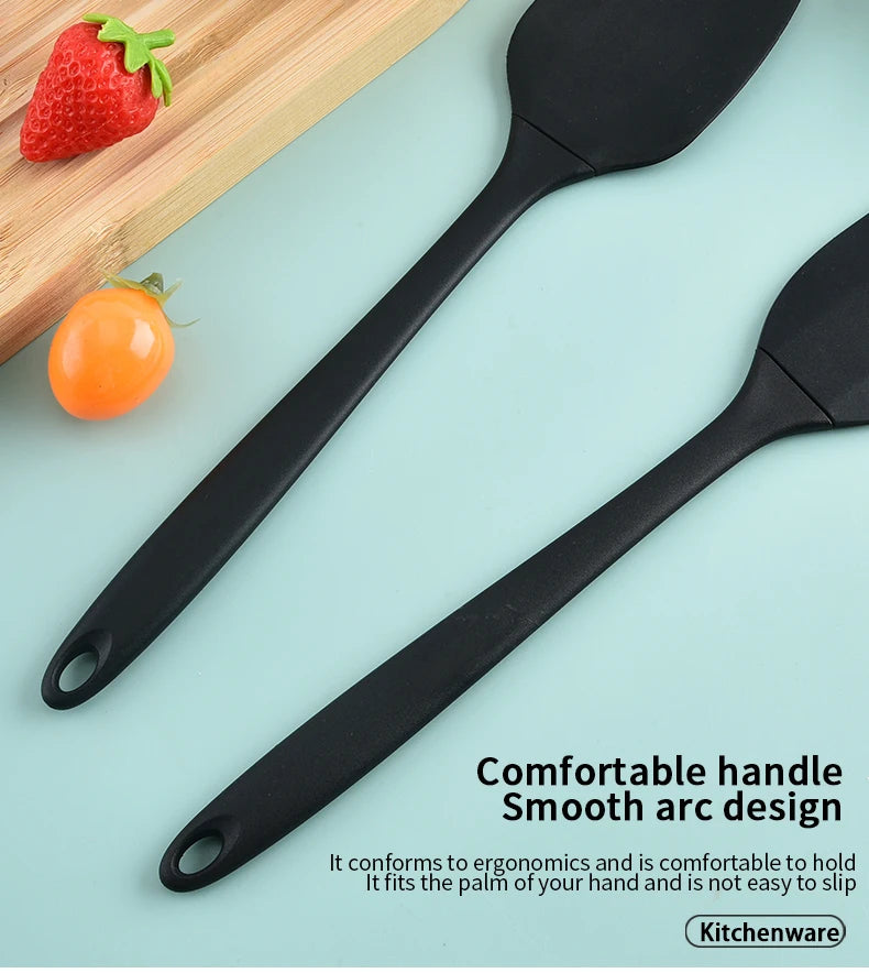 6-Piece Silicone Baking Utensil Set – Spatulas, Scraper & Brush