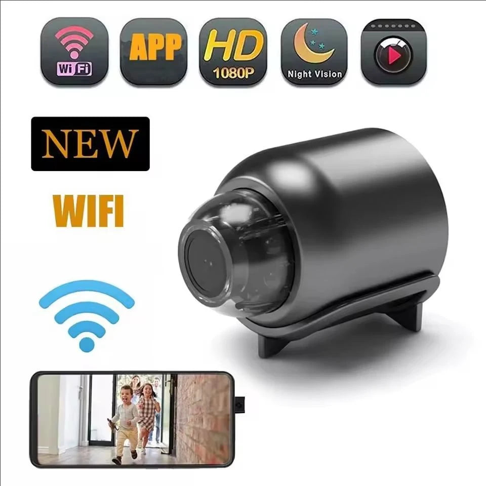 Mini WiFi Security Camera – 1080P, Night Vision, Motion Detection