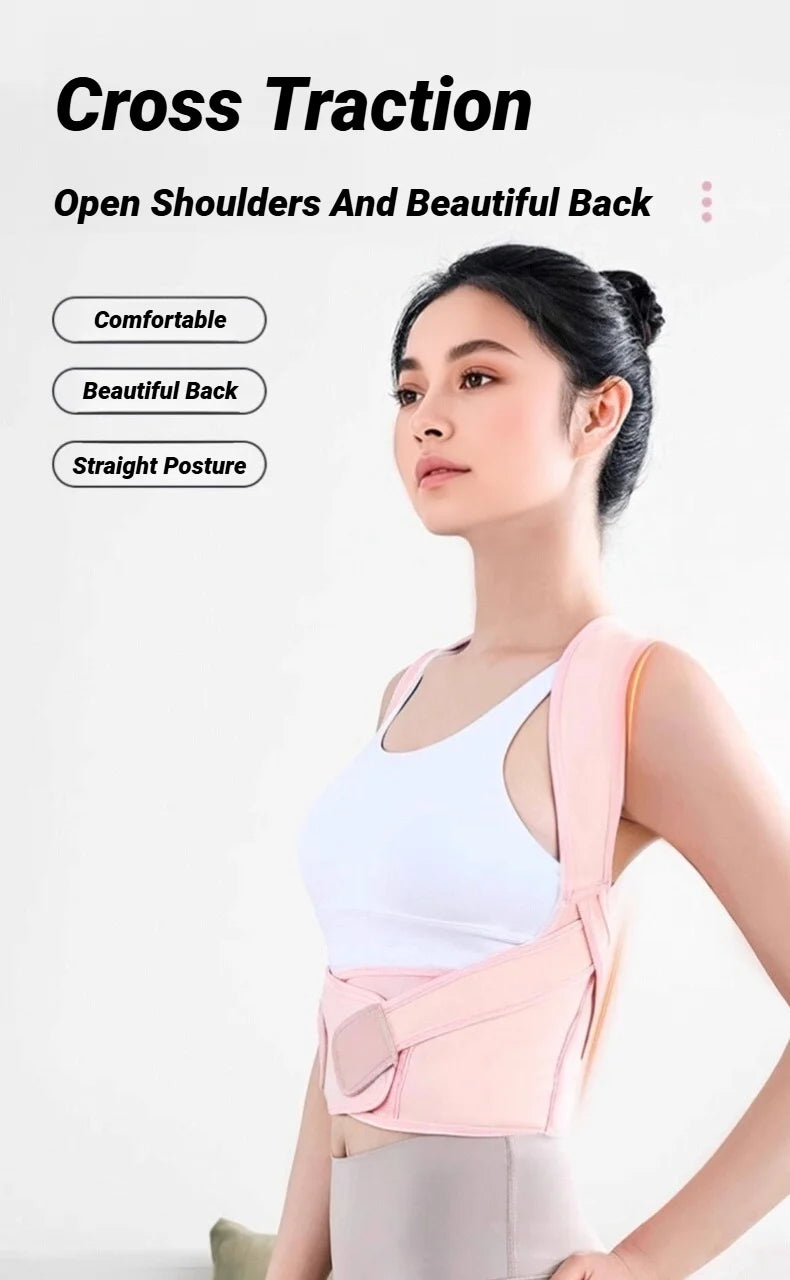 Back Brace Posture Corrector for Women & Men – Breathable