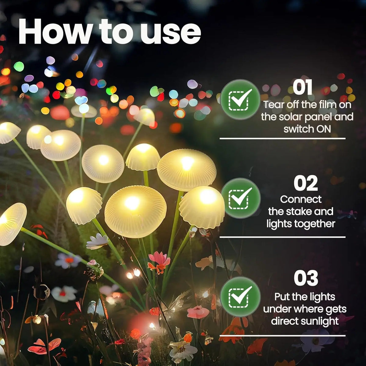 Solar Mushroom Garden Lights – Waterproof Outdoor Decor