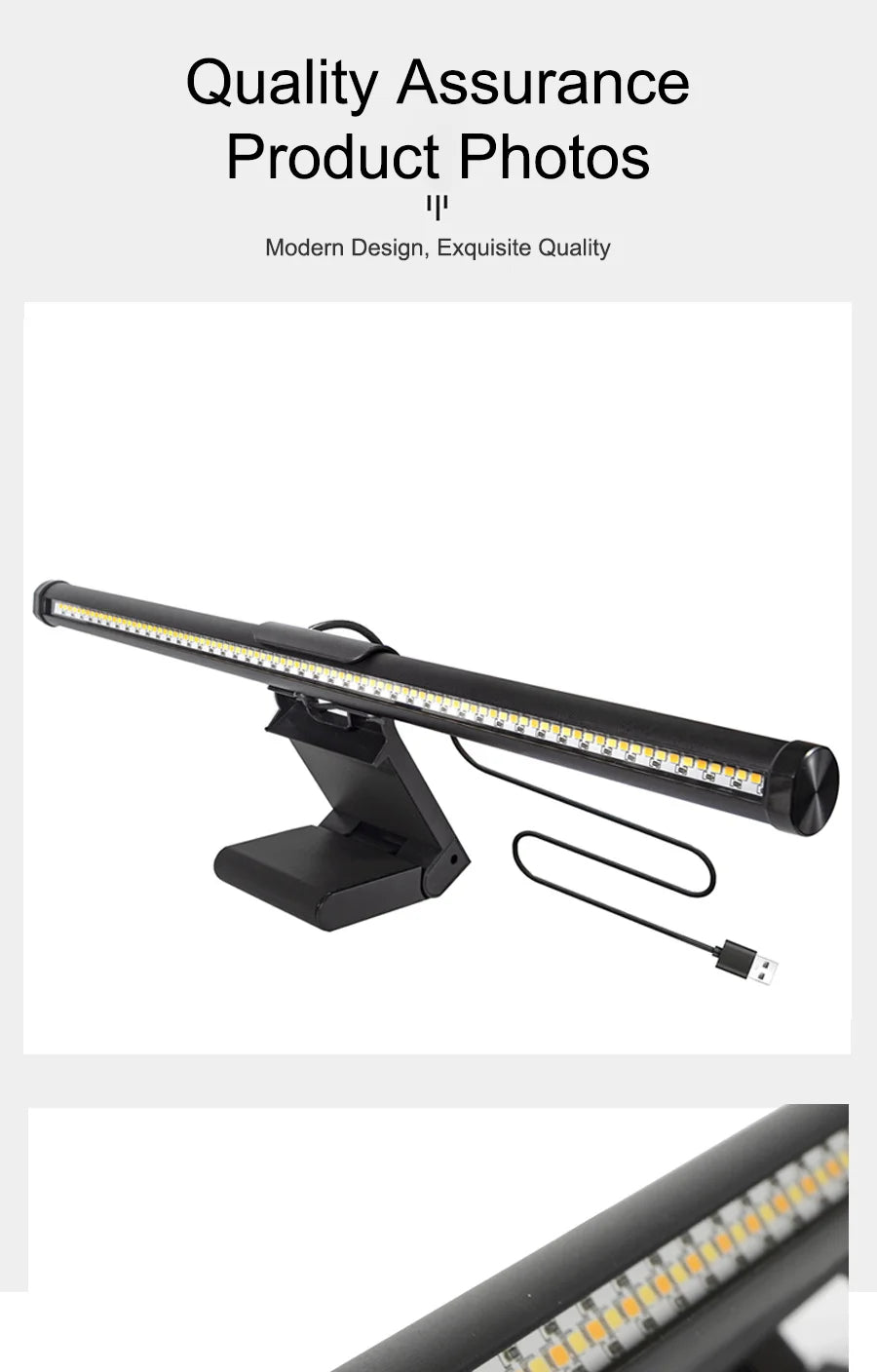 Monitor Light Bar – Eye-Care LED Screen Lamp, Stepless Dimming