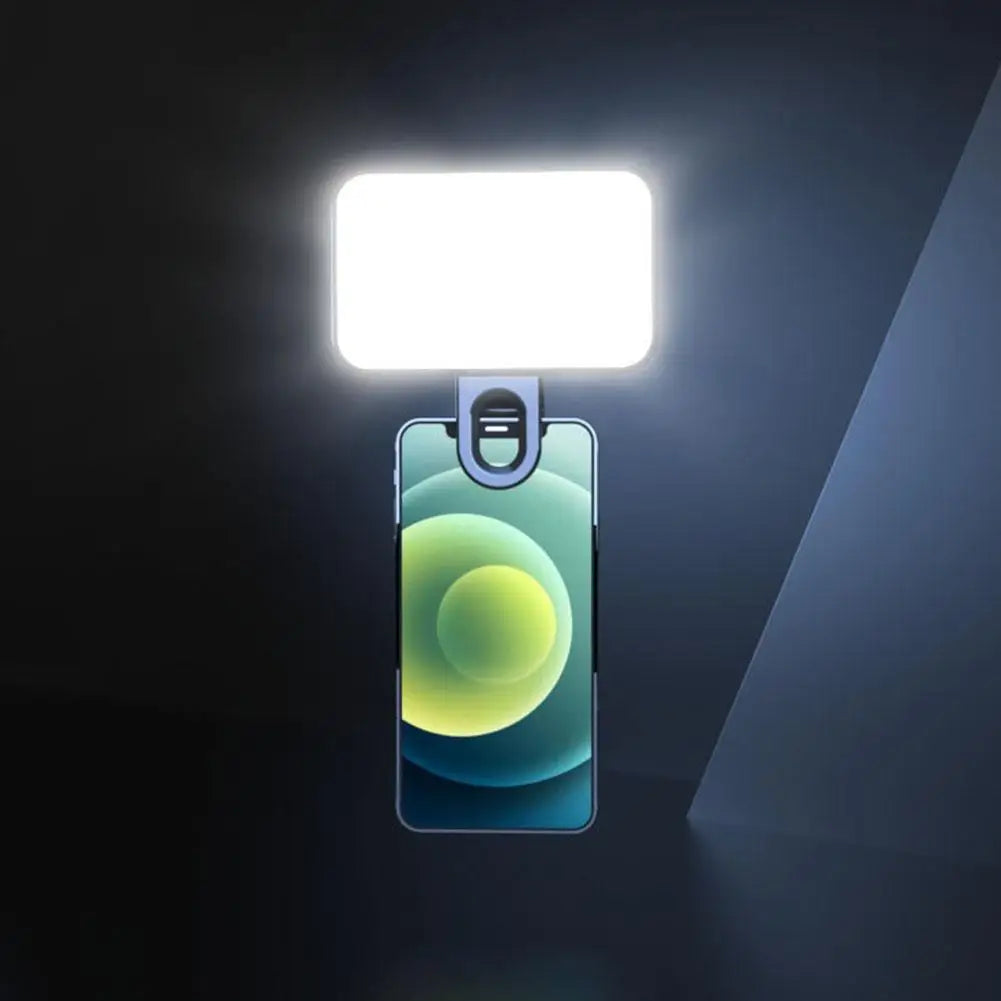 Clip-On Selfie Fill Light – 3 Modes, Rechargeable