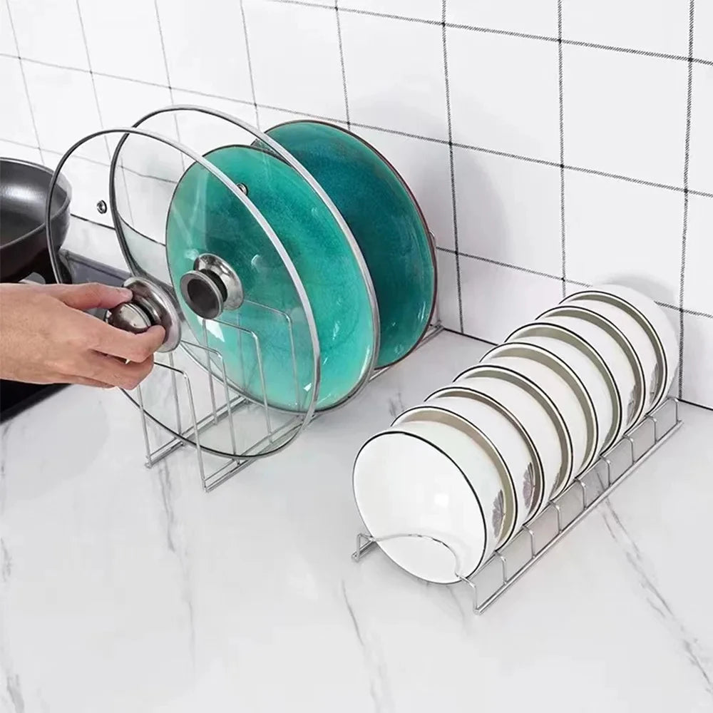 Stainless Steel Dish Drying Rack – Multipurpose Plate Organizer