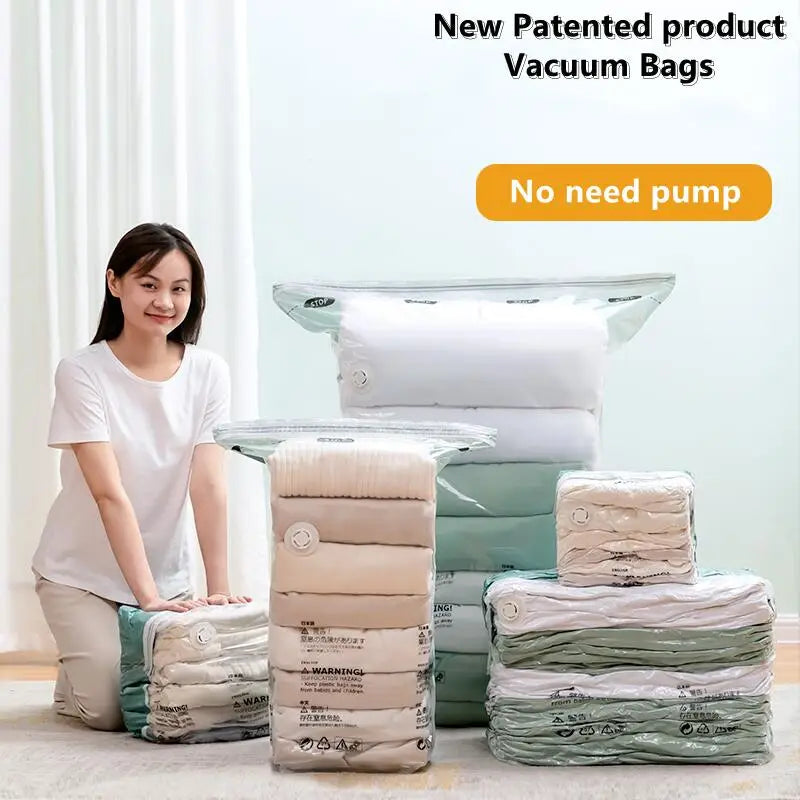 No-Pump Vacuum Storage Bags – Extra Large
