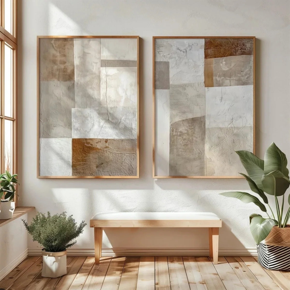 Abstract Mountain Canvas Wall Art (Set of 2)