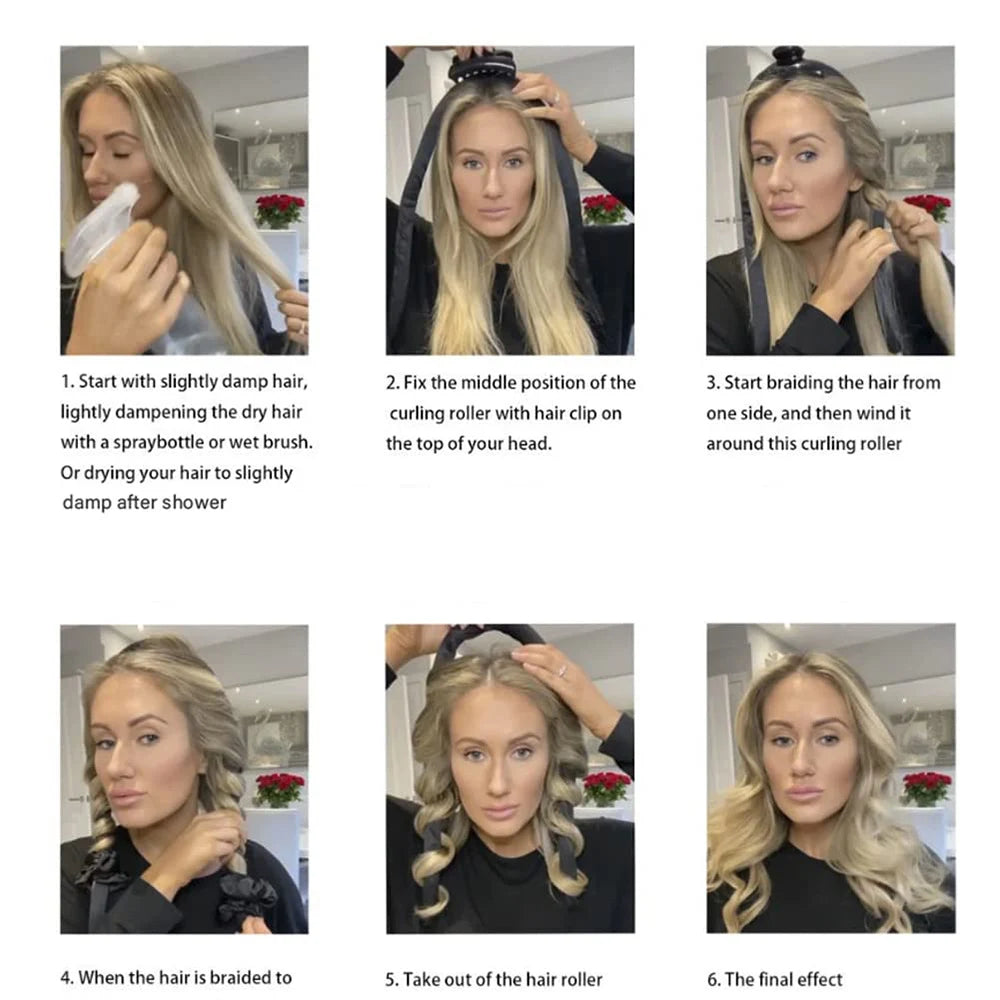Heatless Curling Rod Headband – Overnight No-Heat Silk Curls