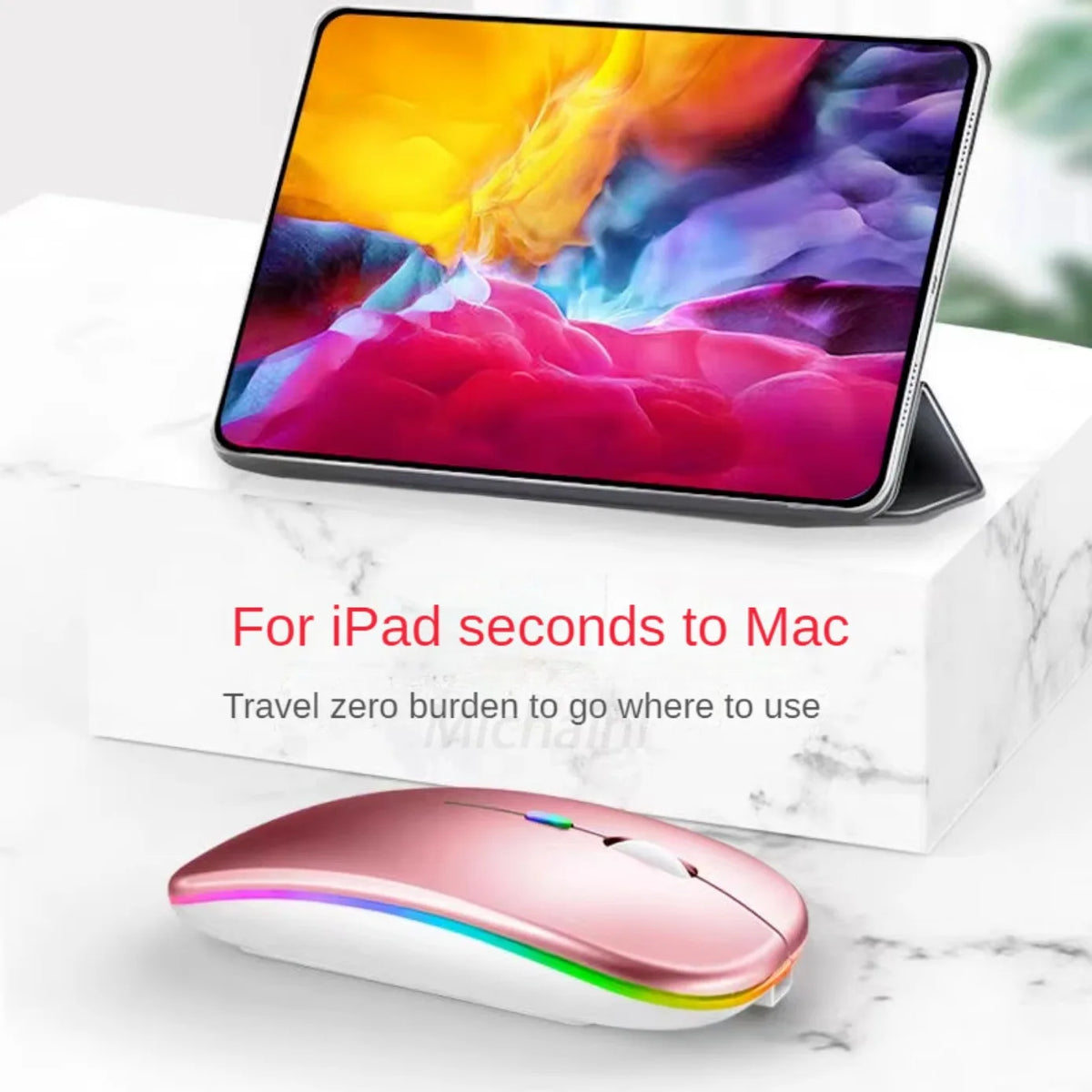 Rechargeable Silent Wireless Mouse – Bluetooth + USB