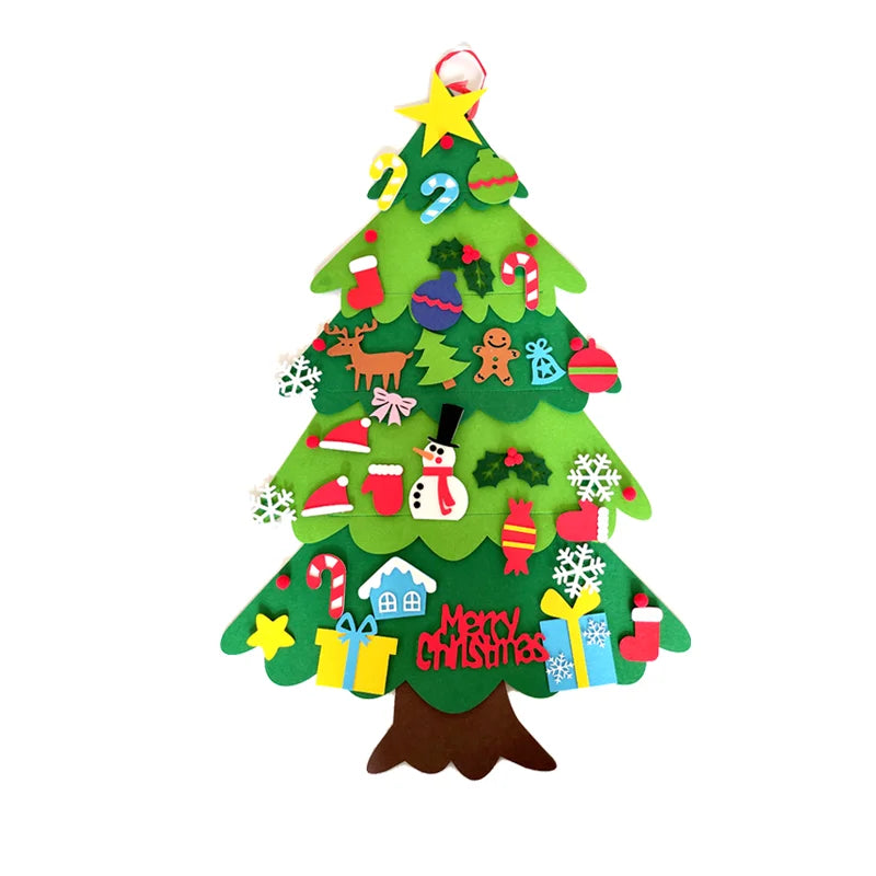 DIY Felt Christmas Tree for Kids – Wall Décor