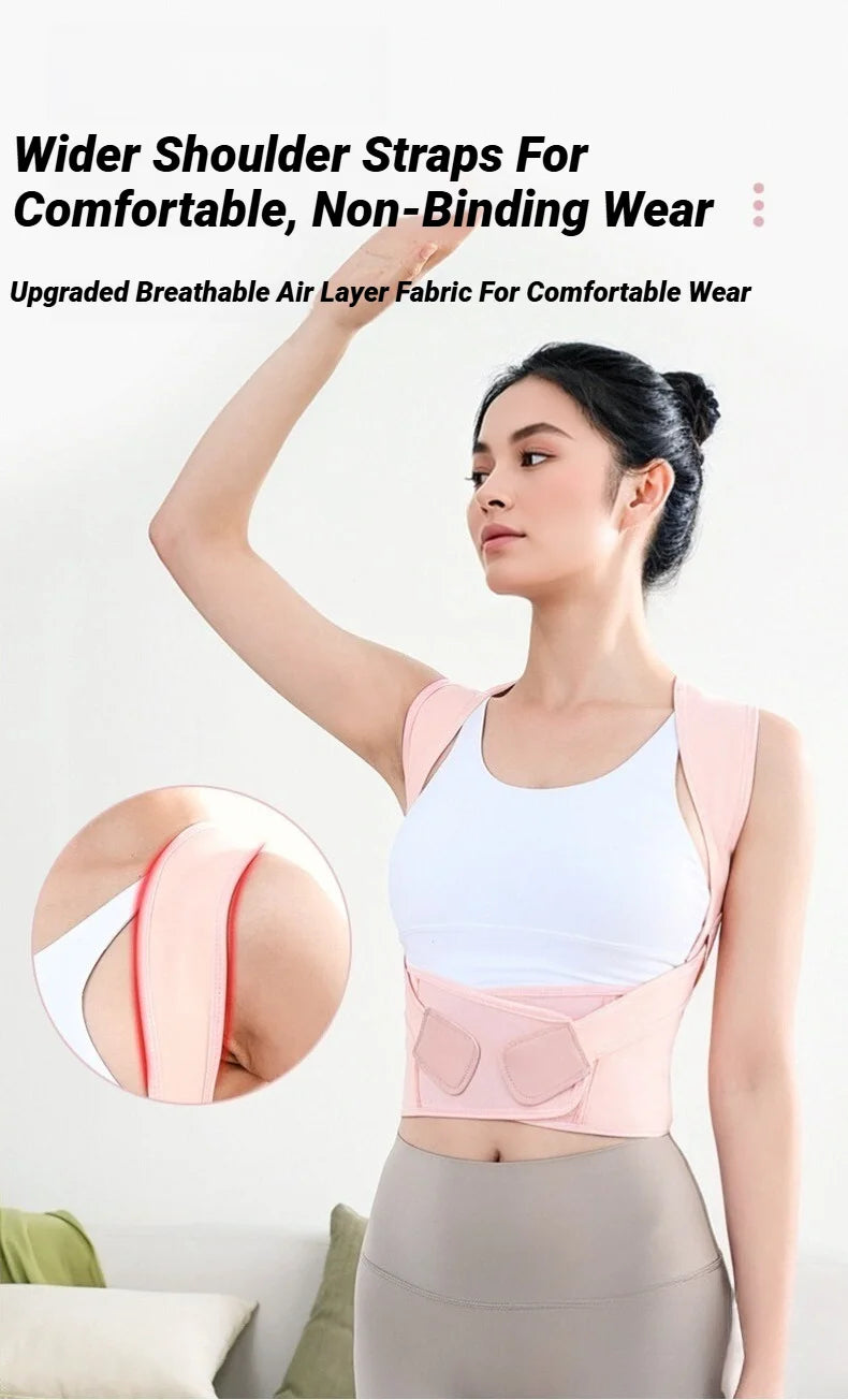 Back Brace Posture Corrector for Women & Men – Breathable