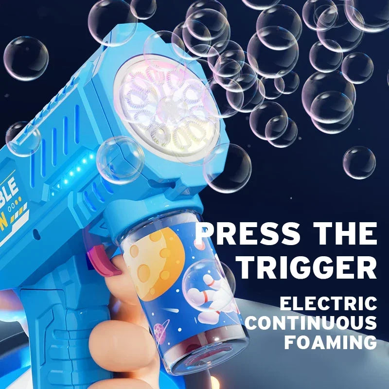 Automatic Rocket Bubble Gun – Kids Outdoor Toy