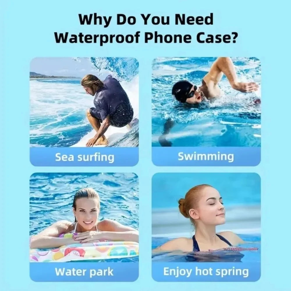 Clear Waterproof Phone Bag – Beach & Pool