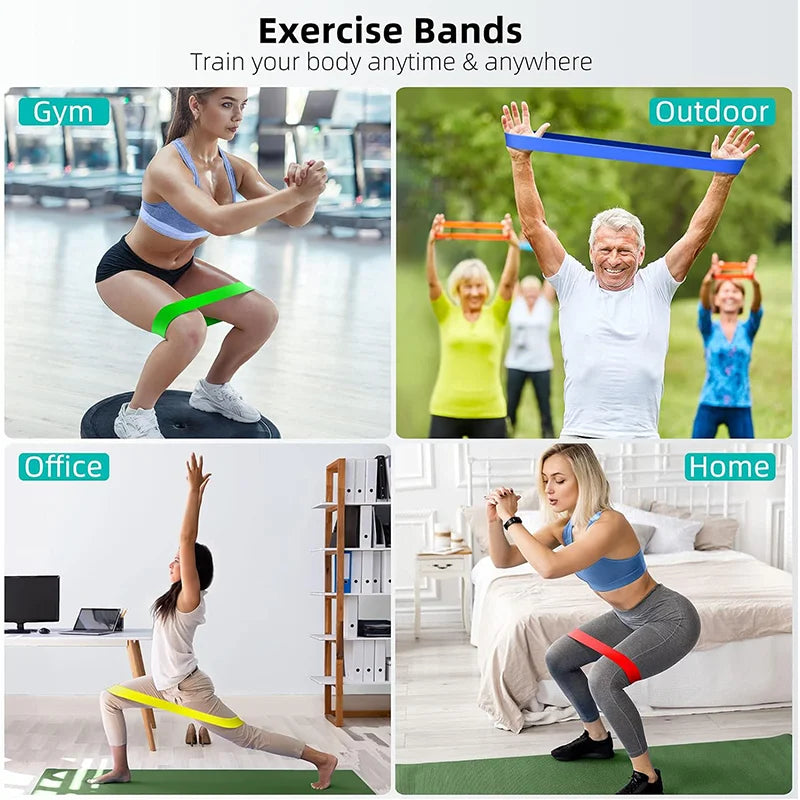 Fabric Resistance Loop Bands – Glutes, Legs & Yoga (Set)