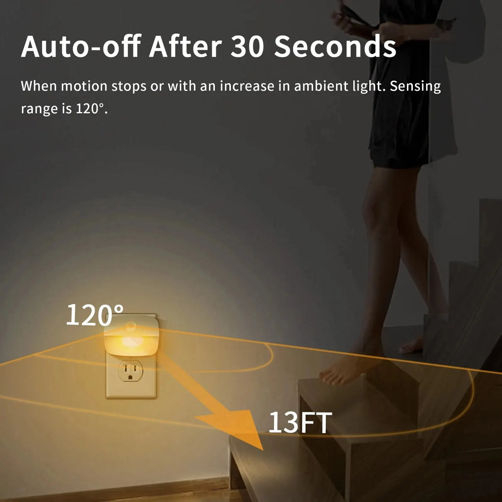 Motion Sensor LED Night Light – Plug-In