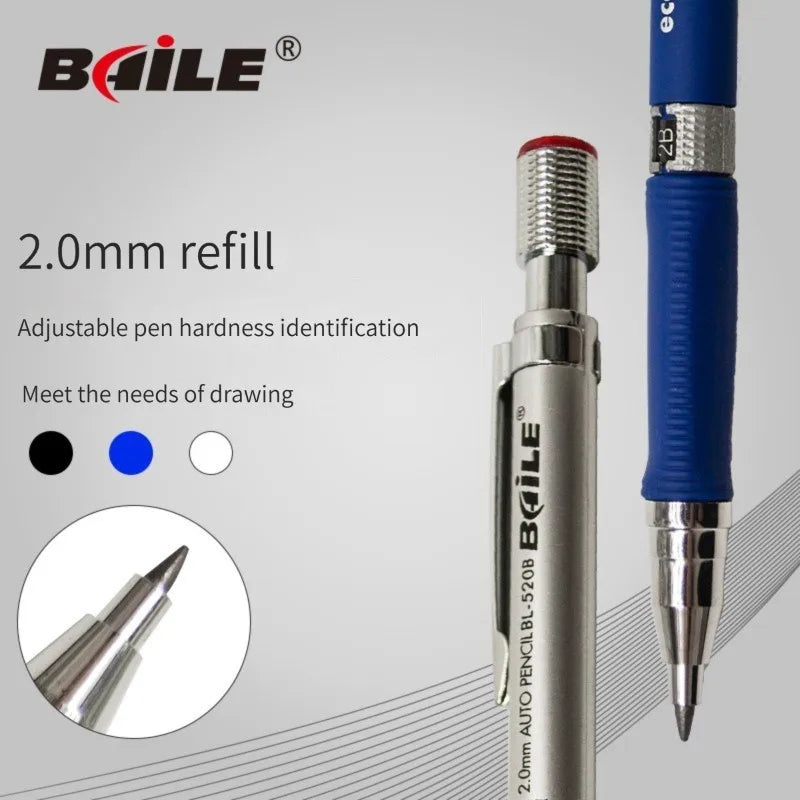 2.0 mm Mechanical Pencil Set with Lead Refills