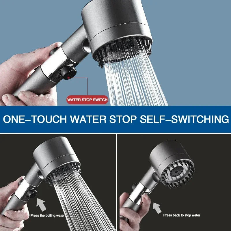 Filtered Shower Head – High Pressure, 3 Modes