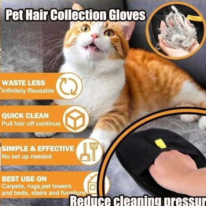 Double-Sided Pet Hair Cleaning Glove