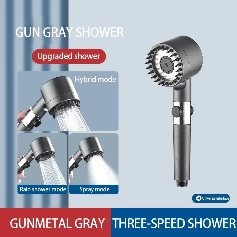 Filtered Shower Head – High Pressure, 3 Modes