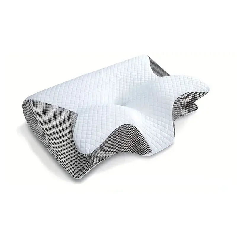 Memory Foam Cervical Pillow – 2-in-1 Ergonomic Contour
