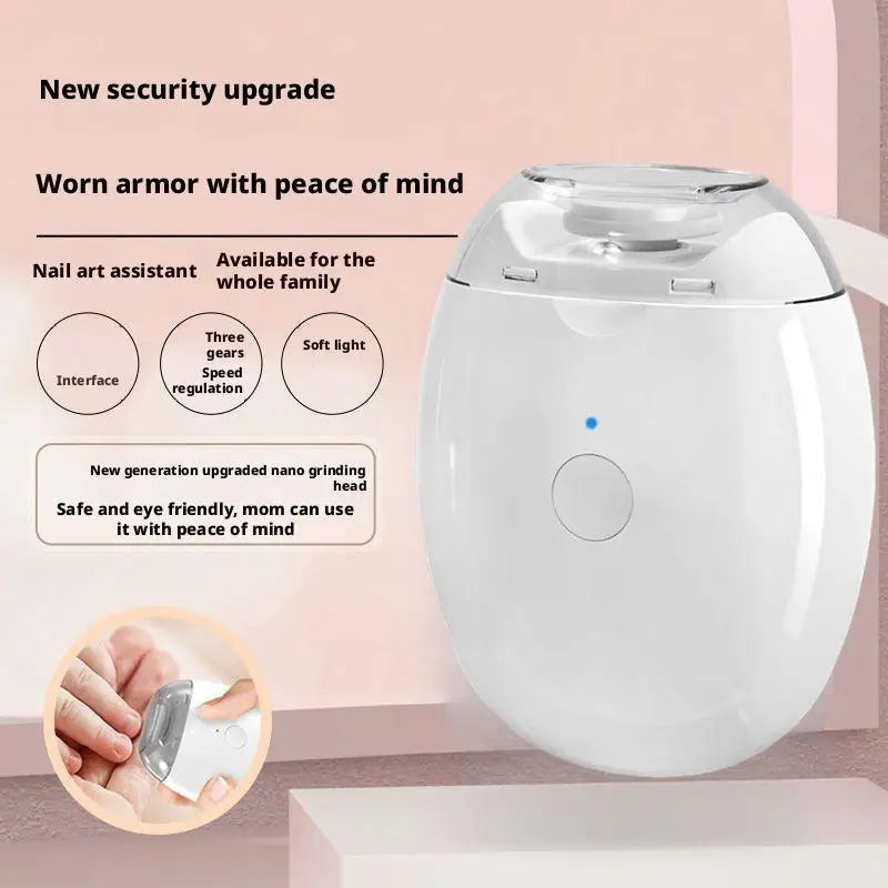 Electric Baby Nail Trimmer with LED Light – Safe & Quiet