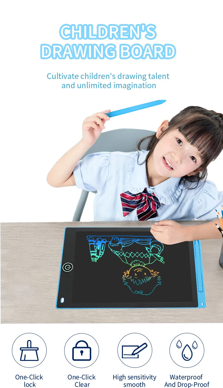 LCD Drawing Tablet for Kids – Rechargeable Doodle Board