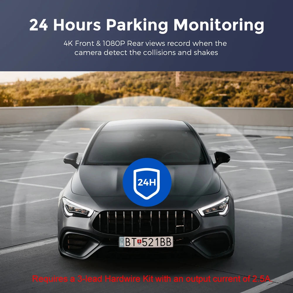 4K WiFi Dash Cam – Dual Lens