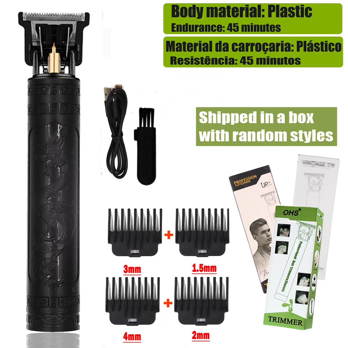 T9 Cordless Trimmer – Zero-Gap Beard & Hair Clipper