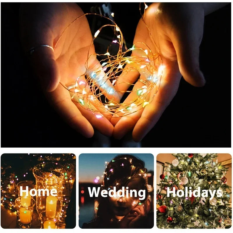 Solar Outdoor Fairy String Lights – Waterproof