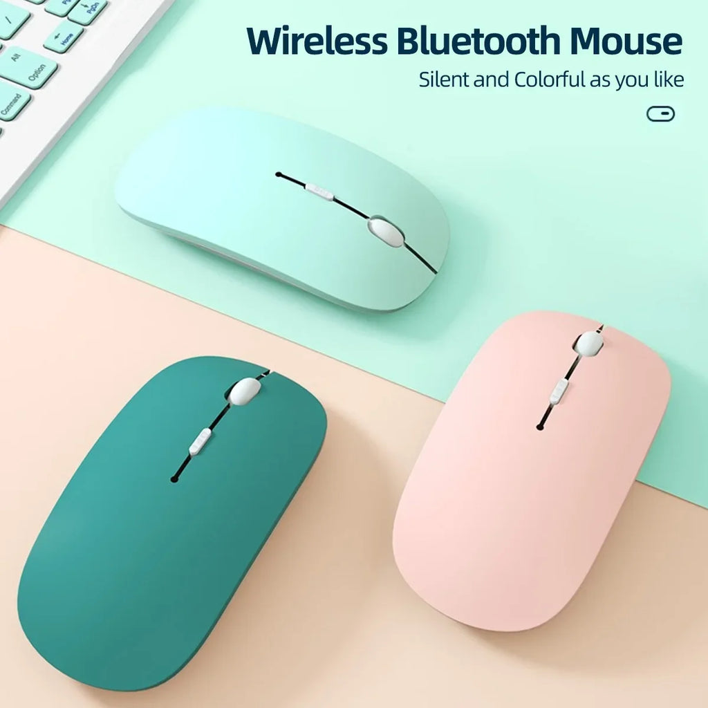 Silent Wireless Bluetooth Mouse – Slim & Portable