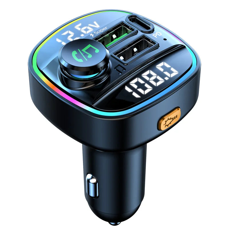 Bluetooth FM Transmitter & Fast Car Charger