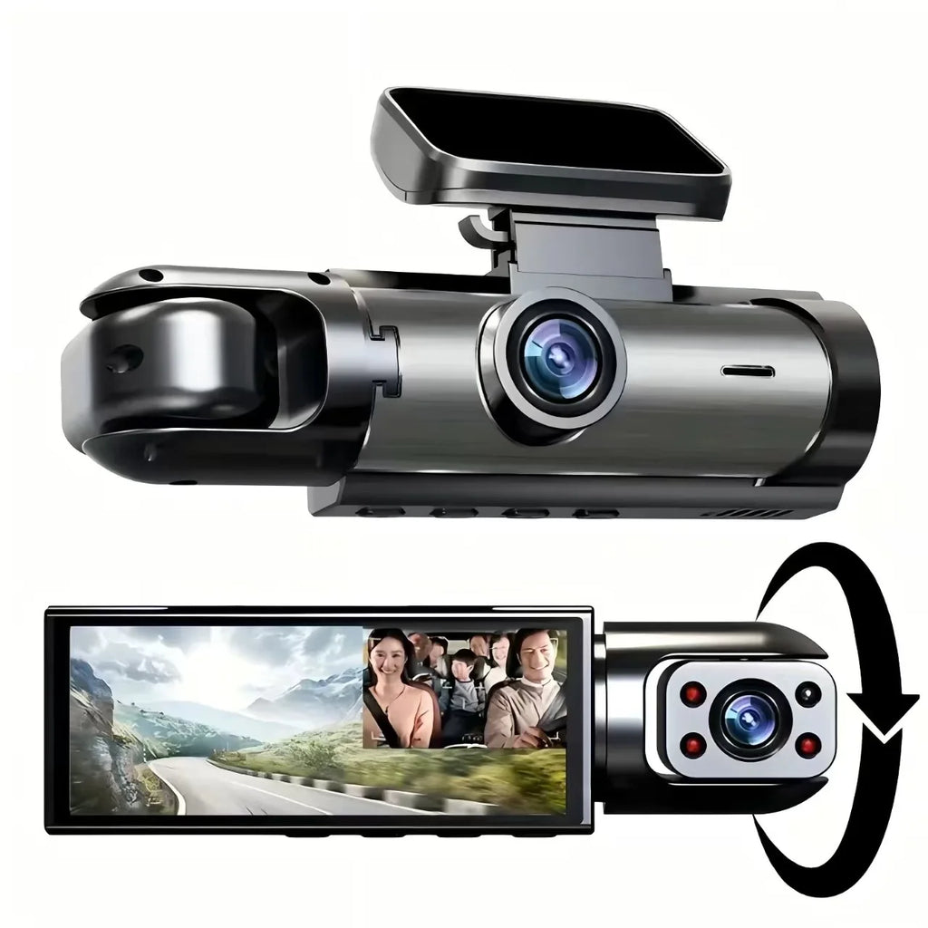 Dual Dash Cam 1080P – Front & Rear, Night Vision