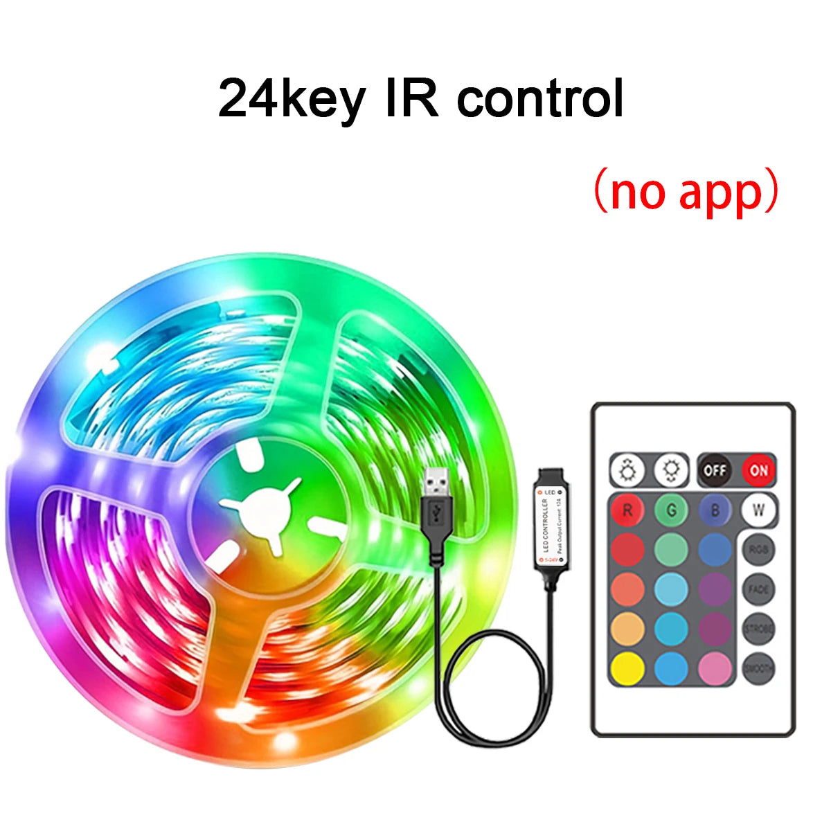 RGB LED Strip Lights – App & Remote Control