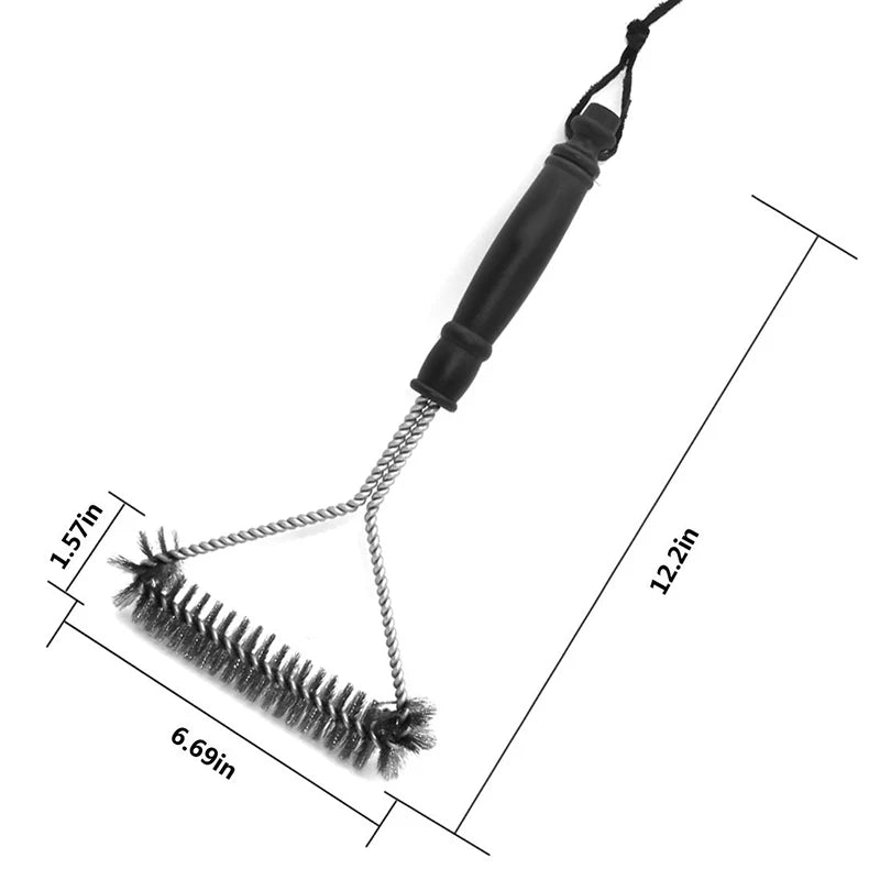 Stainless Steel BBQ Grill Brush & Scraper