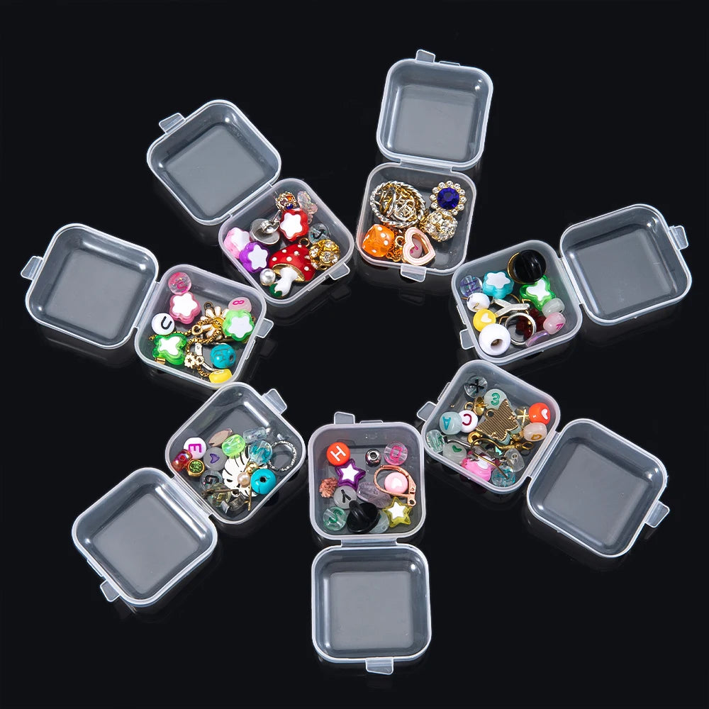 Mini Clear Storage Boxes – Jewelry & Small Parts (Set)