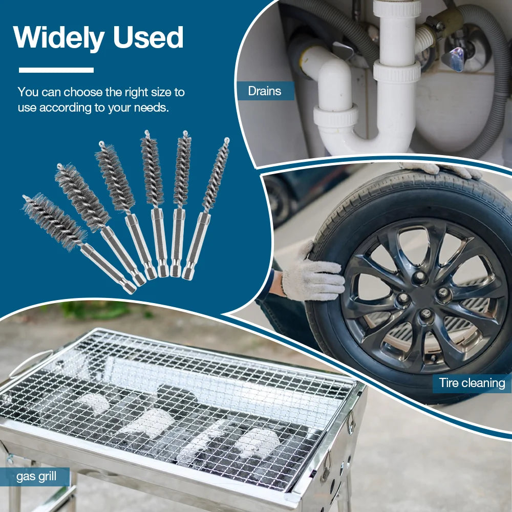 Drill Brush Attachment Set