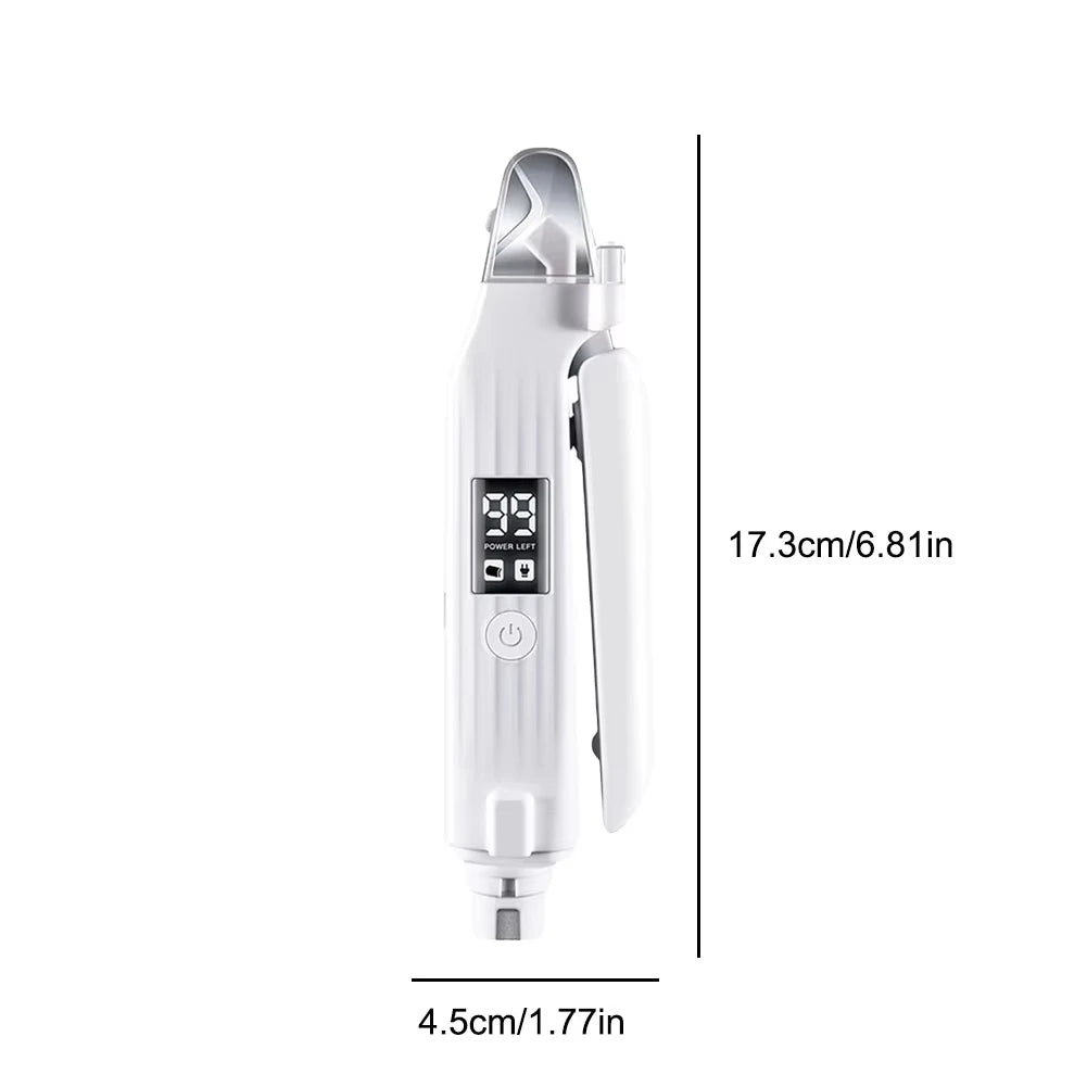 2-in-1 Electric Pet Nail Trimmer with LED Light